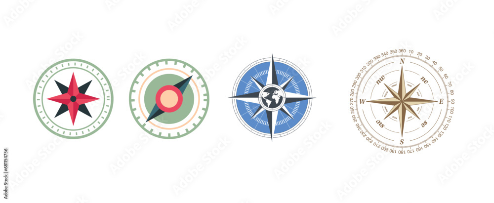 compass for ships, precise direction of the seas rivers and oceans