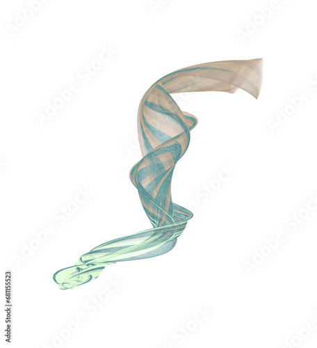 Transparent light effect. Magic glowing trail