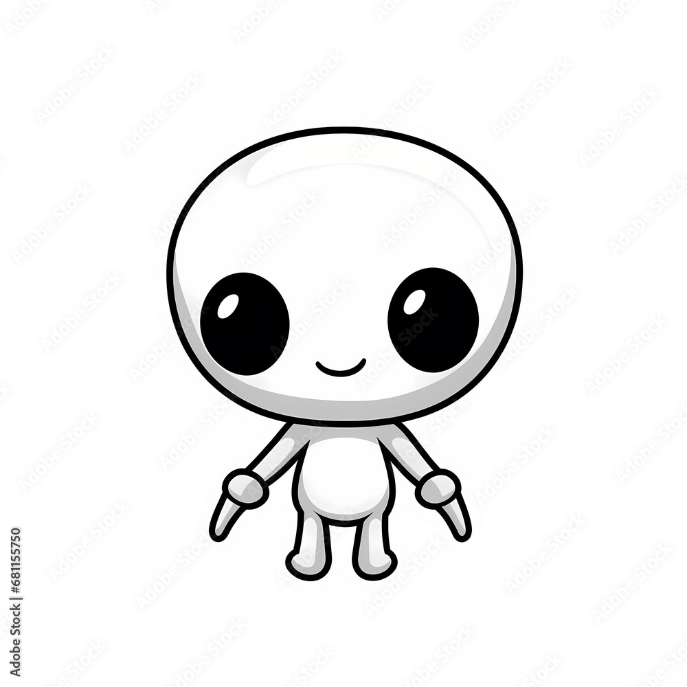 Alien kawaii sticker png transparent file Alien kawaii sticker png transparent file