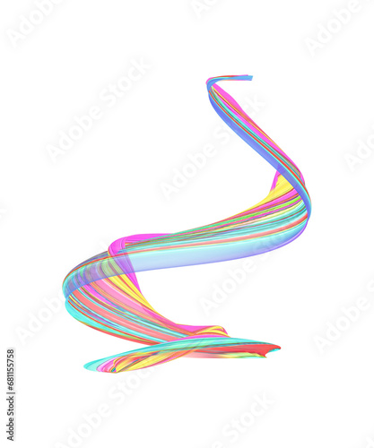 Transparent light effect. Magic glowing trail