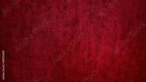 red messy wall stucco texture background use as decoration. decorative wall paint for antique luxury interior design. beautiful limestone texture in red polished, empty wallpaper. photo