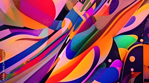 abstract colorful background generated AI photo