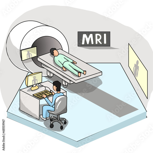 doctor and patient illustration
