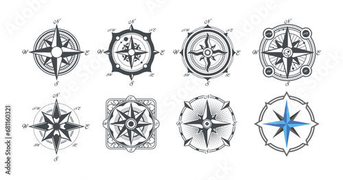 compass for ships, precise direction of the seas rivers and oceans
