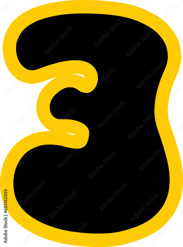 Funny Yummy font text glyph vector design Funny Yummy font text glyph vector design