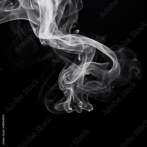 White smoke is visibly diffused against a dark backdrop.