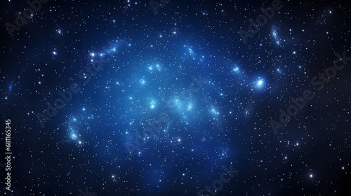 Dark blue space background with many details of Space, such a stars, nebulae, constellations and planets