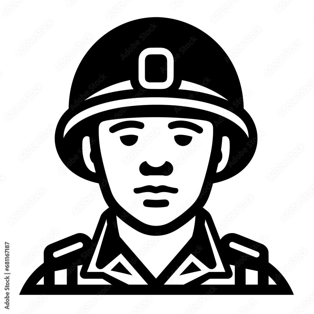 soldier with helmet