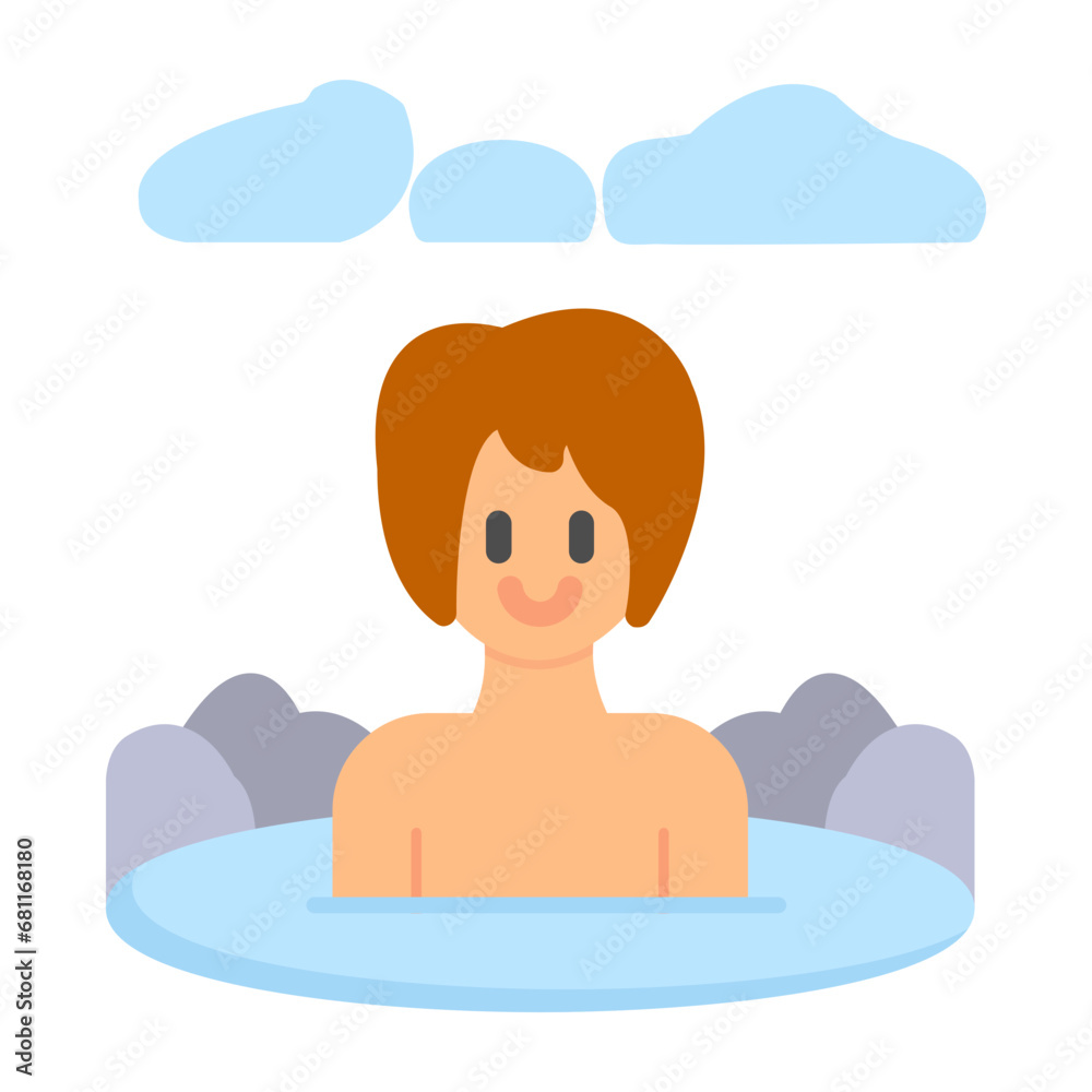 Obraz premium Onsen Icon