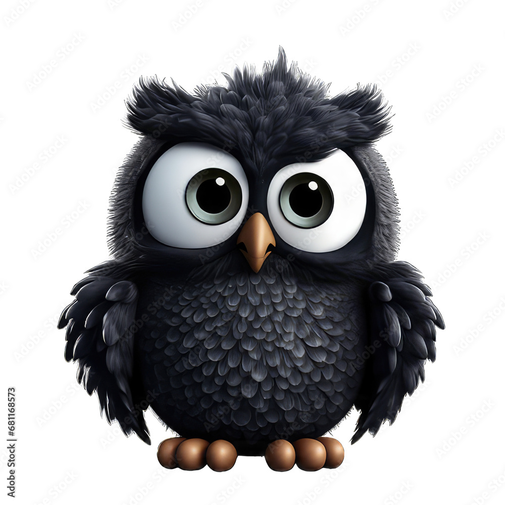 owl on transparent background