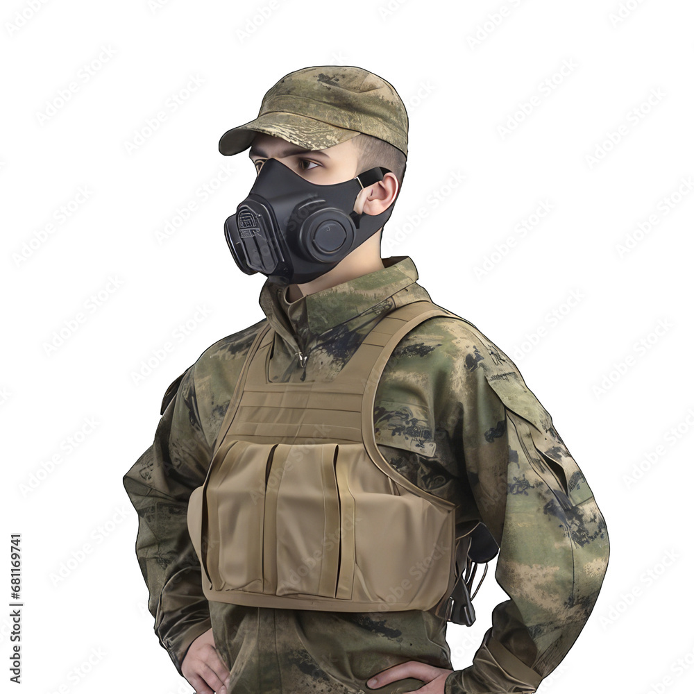 a man wearing a gas mask and a leather jacket and goggles over his face. a man wearing a gas mask and a leather jacket and goggles over his face.