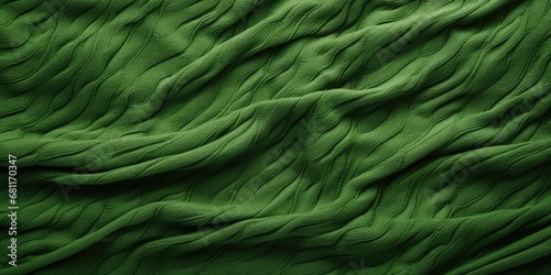Closeup of Green Knit Sweat...