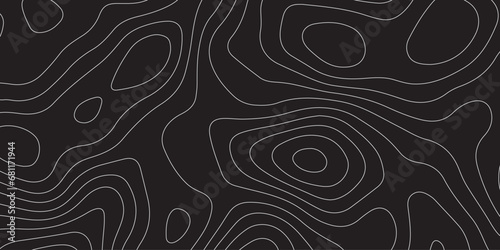 Abstract background of the topographic contours map with geographic line map .Imitation of a geographical mountain reliefs background .vector illustration of topographic line contour map design .