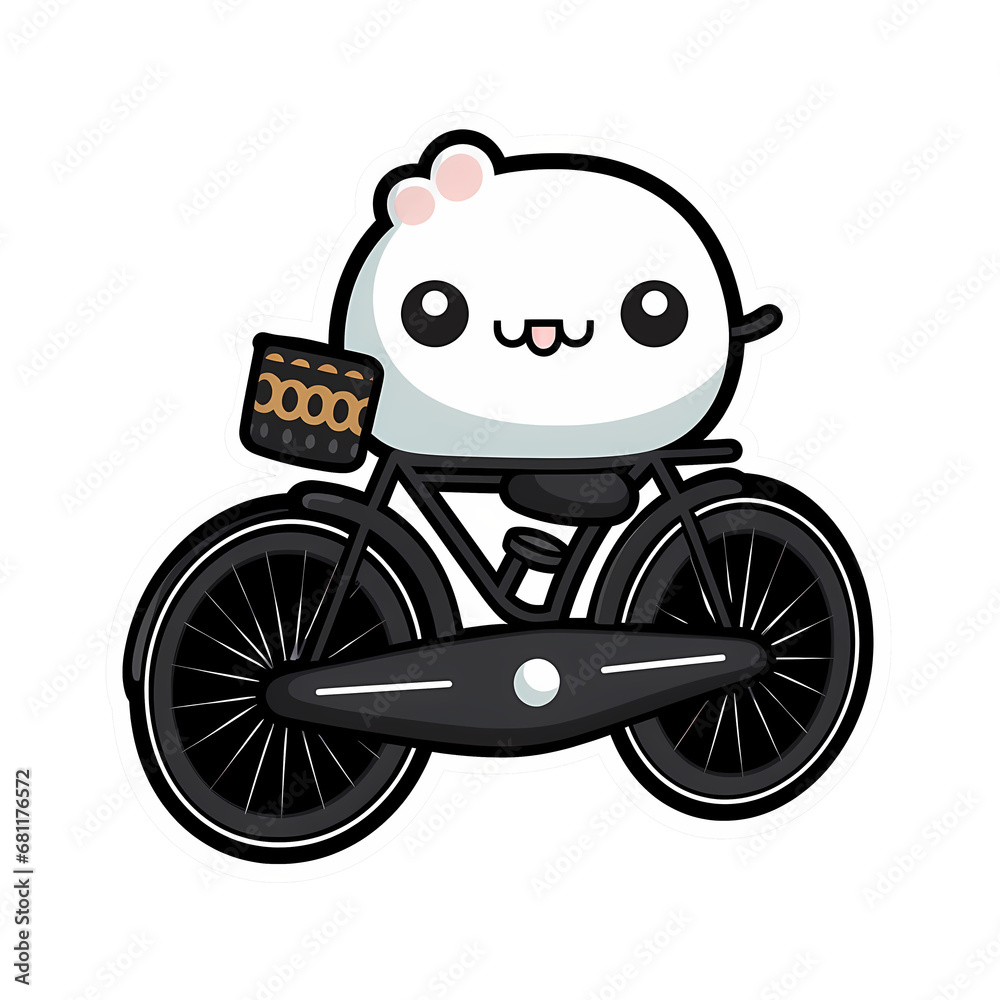 Bicycle kawaii sticker png transparent file Bicycle kawaii sticker png transparent file