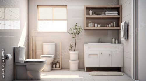 a bathroom with a white sink and a white toilet