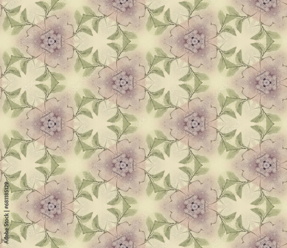 Delicate  floral  watercolor  seamless background. Cozy boho viridis and sweet embrace texture. Cute  pattern for decor, design, print, fabrics, scrapbooking, wrapping paper.