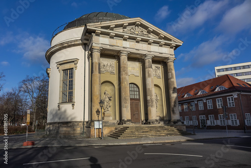 French Church (Franzosische Kirche) located in the former French Quarter, it was built in 1753 for the Huguenot community of Potsdam. POTSDAM, GERMANY.