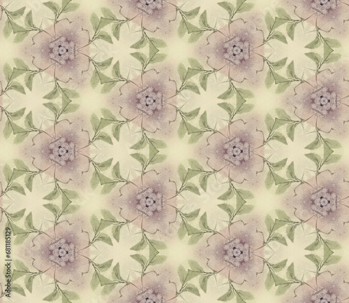 Delicate  floral  watercolor  seamless background. Cozy boho viridis and sweet embrace texture. Cute  pattern for decor  design  print  fabrics  scrapbooking  wrapping paper.