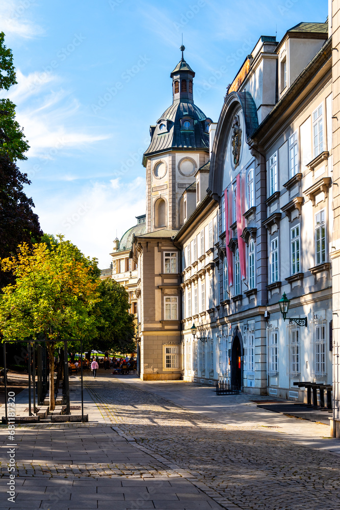 Fototapeta premium Scientific library in the former Dominican monastery in Pilsen, Czech Republic