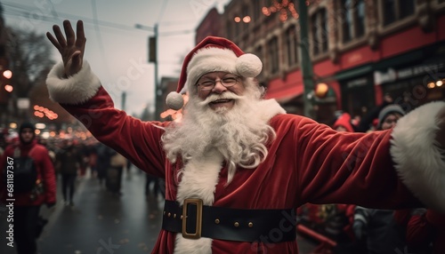 Santa Claus Spreading Christmas Cheer