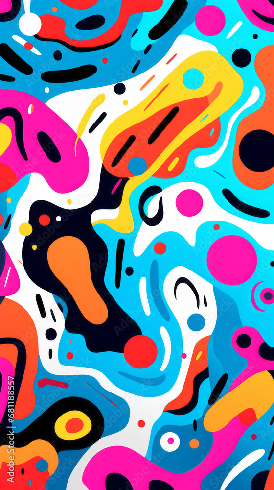 Graffiti Colorful modern hand drawn trendy abstract pattern Graffiti Colorful modern hand drawn trendy abstract pattern