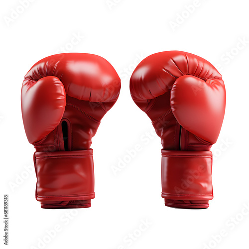 boxing gloves isolated on white © Prasanth