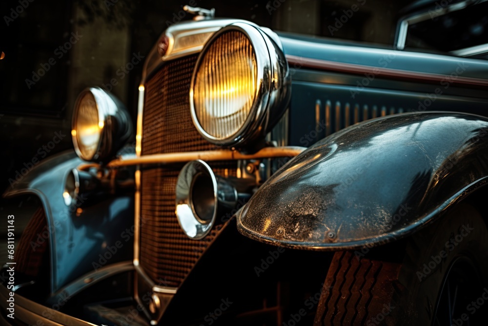 Fototapeta premium Old timer car. Classic car. Generative Ai