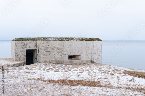 Cement military fortification from the First World War