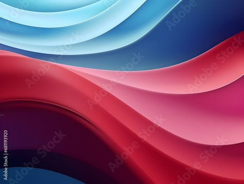 A Mesmerizing 3D Abstract Multicolor Visualization  colorful 3D abstract background design  Minimalistic pattern of simple shapes. Bright creative symmetric texture   ai generated photo