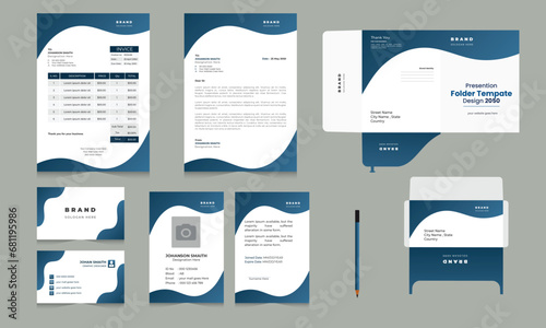 Business stationary template .