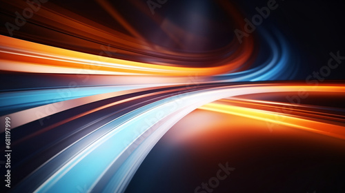 Abstract background curved color lines