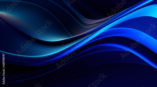 Abstract background blue curved lines design