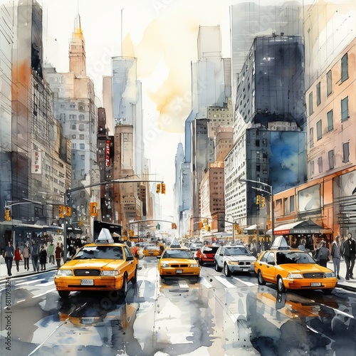 Das pulsierende Herz von New York: Gelbe Taxis und Wolkenkratzer