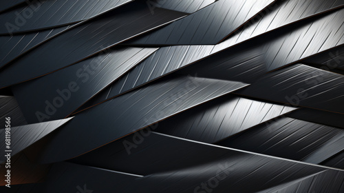 Abstrac black design pattern steel knives background