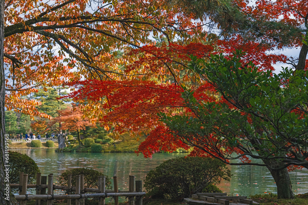 金沢 兼六園秋景色 金沢 兼六園秋景色