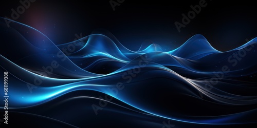 abstract blue background design with layers of transparent material