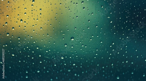 Window with water droplets  vibrant colors  smooth gradients.