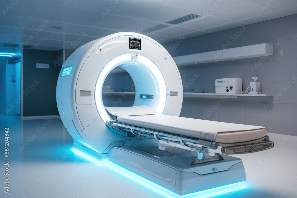 Advanced mri or ct scan medical diagnosis machine at hospital lab. Advanced mri or ct scan medical diagnosis machine at hospital lab.