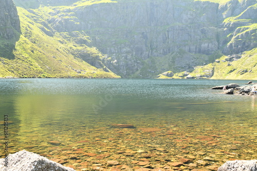 Coumshingaun Corrie Lake and the surrounding of Comeragh Mountains photo