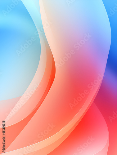 Abstract smooth white wave on colorful background 