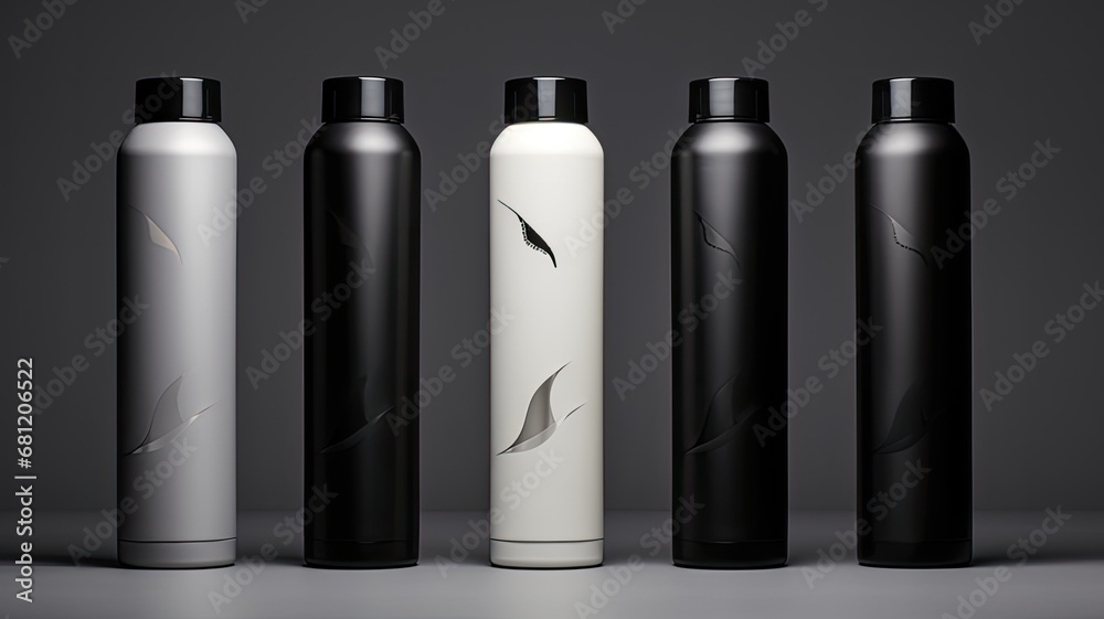 hair treatment bottle packaging in a modern minimalist style, clean lines, simple aesthetics, and a sophisticated presentation that aligns with contemporary beauty standards. hair treatment bottle packaging in a modern minimalist style, clean lines, simple aesthetics, and a sophisticated presentation that aligns with contemporary beauty standards.