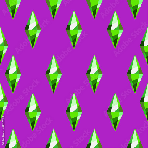 Patterns with diamonds on a pink background