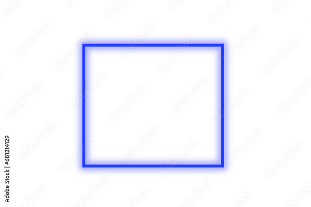 Blue neon frame in geometric rectangle shape
Blue neon frame in geometric rectangle shape