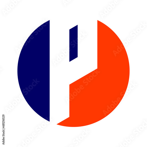 Free Download The letter P logo is simple and attractive - GFXLoad