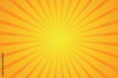 Sunburst vector illustration with a radiant background, conveying a retro and vintage