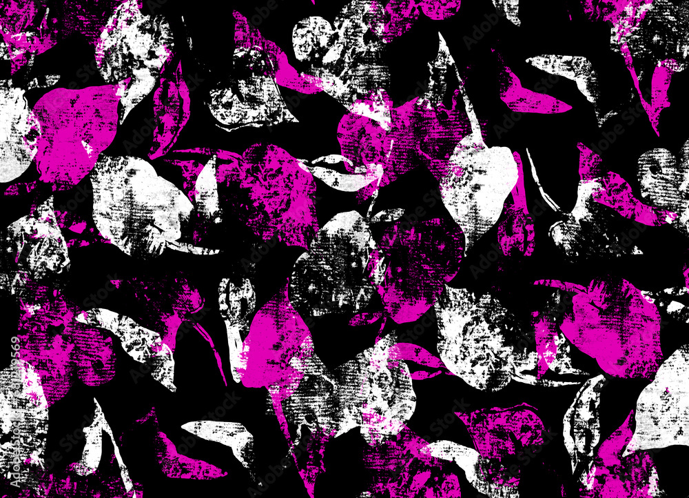 Fototapeta premium Seamless textures leaves pattern. Modern soft print.