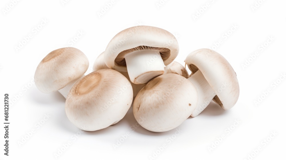 porcini mushrooms on a white background. porcini mushrooms on a white background.