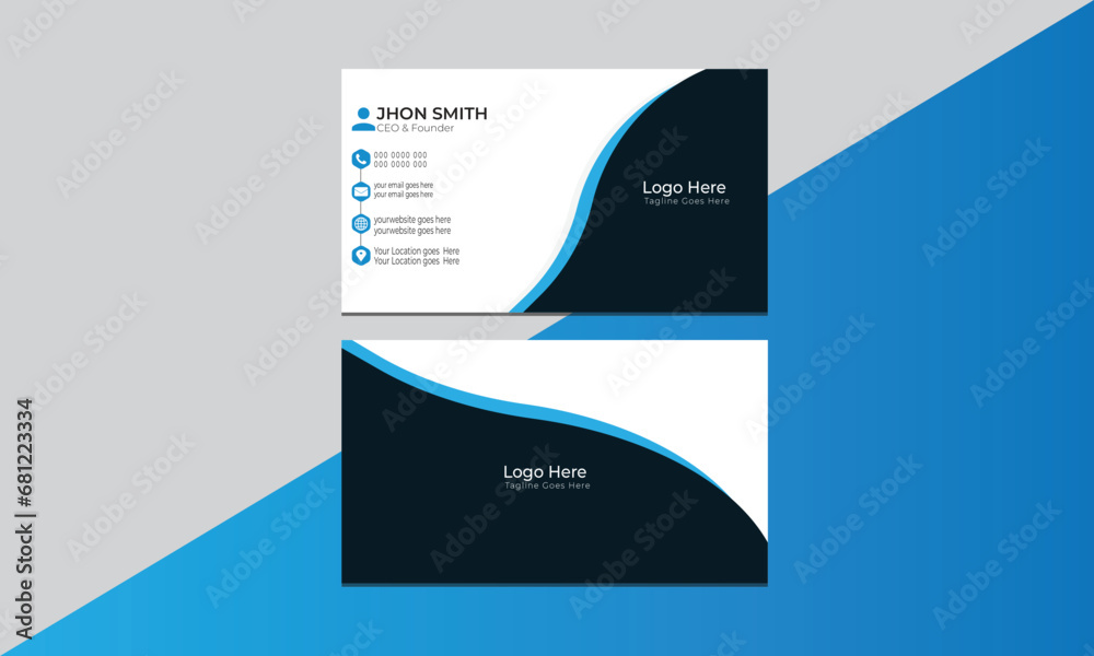 Creative business card design. Creative business card design.