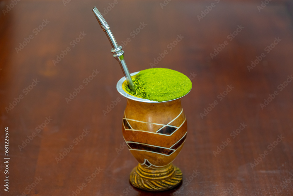 Traditional Brazilian chimarrão, a typical drink from the south of the