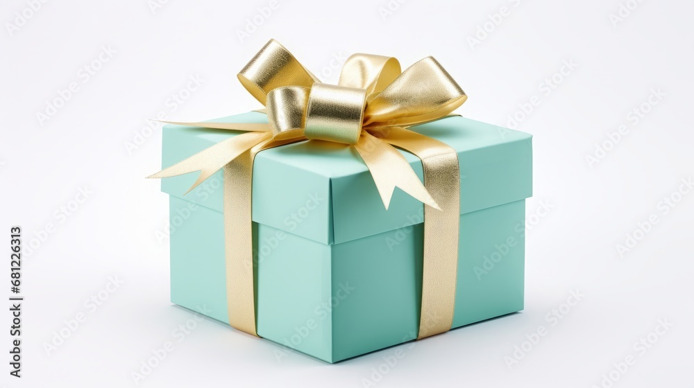 holiday gift box with ribbon. holiday gift box with ribbon.